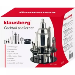 Klausberg Barset 9 Delar Cocktailset Svart