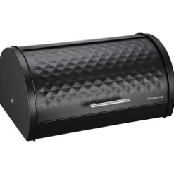 Klausberg Brödbox KB-7453 i svart metall med lock