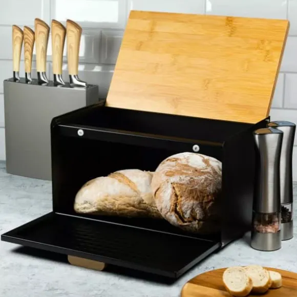 KLAUSBERG DUBBELSIDIG BRÖDBOX KB-7425 mattsvart