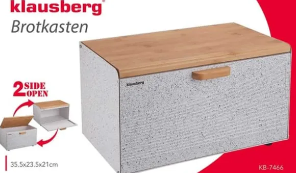 KLAUSBERG KB-7466 DUBBELSIDIG BRÖDBOX