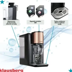 KLAUSBERG KB-7879 2,2L varmvattenautomat med temperaturkontroll