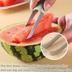 KNIVSkärare/skivare för att skära vattenmelonfrukter, set om 3