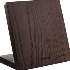 Knivstativ - SIGURO - Magnetiskt knivblock - Askträ - Halkfri stöd - 6 knivar max