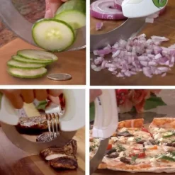 Kockkniv Kök Grönsakscirkulär rullkniv Pizza Universal Fruktkniv Ost Köttrullning