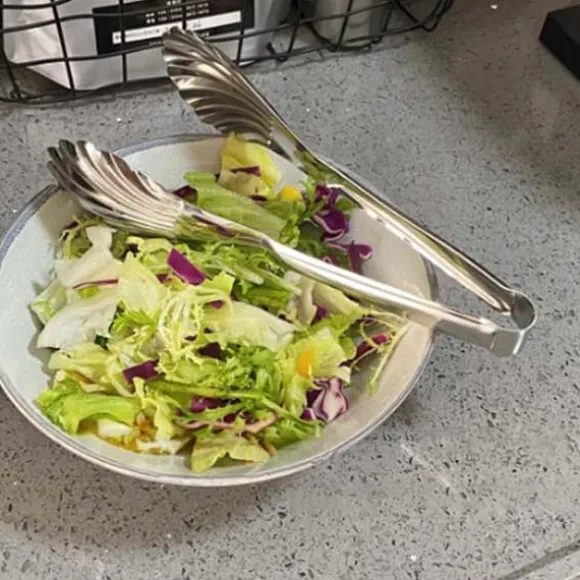 Koktång Multifunktionell Värmebeständig Shell Formad Rostfri Kökstång För Matlagning Grill Portioner 201 (23cm/9.1in)