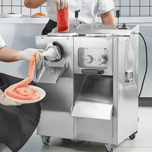 Kommersiell Elektrisk Köttkvarn, Slicer 14 Lbs/Min, Korvstopp med Hög Kapacitet