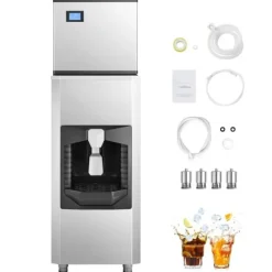 Kommersiell Ismaskin 300 pund/dag, 180 pund förvaringsfack, Automatisk isdispensering