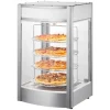 Kommersiell pizzavärmare för 14" pizza, 4-lagers design, elektrisk matdisplay, effektiv uppvärmning