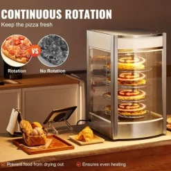 Kommersiell pizzavärmare för 14