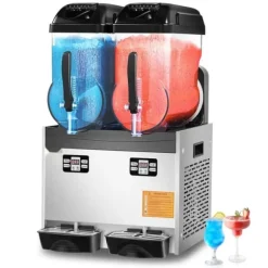 Kommersiell Slushy-maskin 12Lx2, Fryst dryckstillverkare, Effektiv och lättanvänd, Perfekt för fest och evenemang