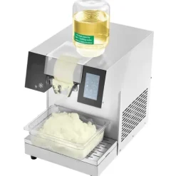 Kommersiell snöflingaismaskin 507LBS/24H, hög kapacitet, rostfritt stål, effektiv och hållbar snöproducent för glass