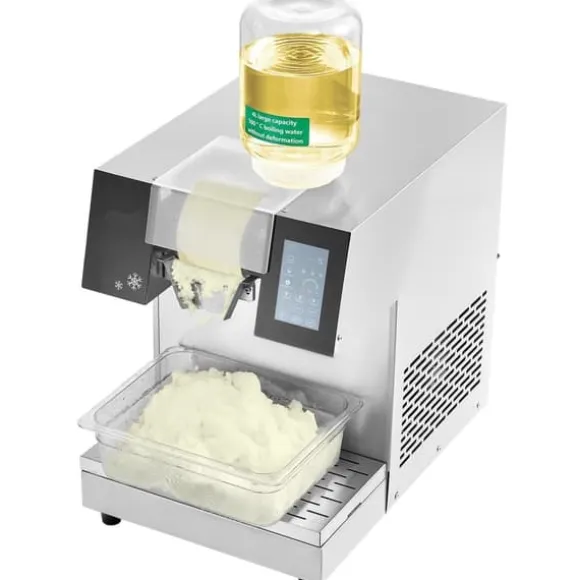 Kommersiell snöflingaismaskin 507LBS/24H, hög kapacitet, rostfritt stål, effektiv och hållbar snöproducent för glass