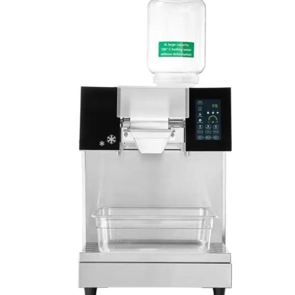 Kommersiell snöflingaismaskin 397LBS/24H, rostfritt stål, hög kapacitet, hållbar design för glass, perfekt för restauranger och caféer.