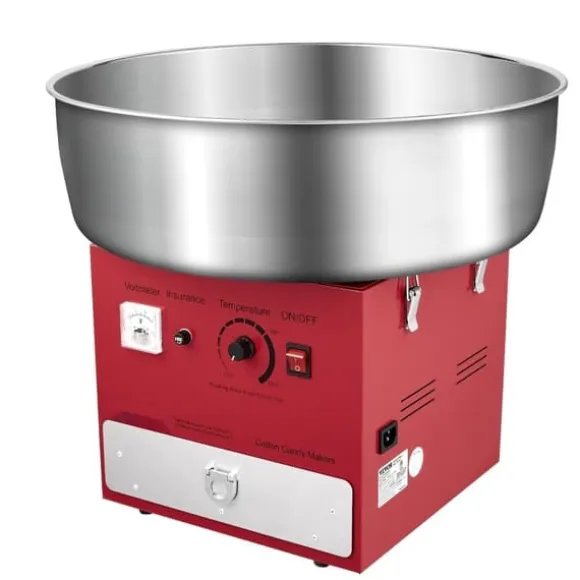 Kommersiell Sockervaddsmaskin, 1000W Modell, Perfekt för Fester, Röd Färg