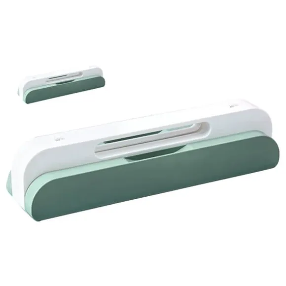 Kompakt manuell dumplingsmaskin med ergonomiskt handtag - platsbesparande design, grön