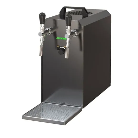 Komplett set - Öltapp - Stream 50 två linjer torr kylare, run kylare 50 liter/h, KEG:Type G, KEG 2:Type M