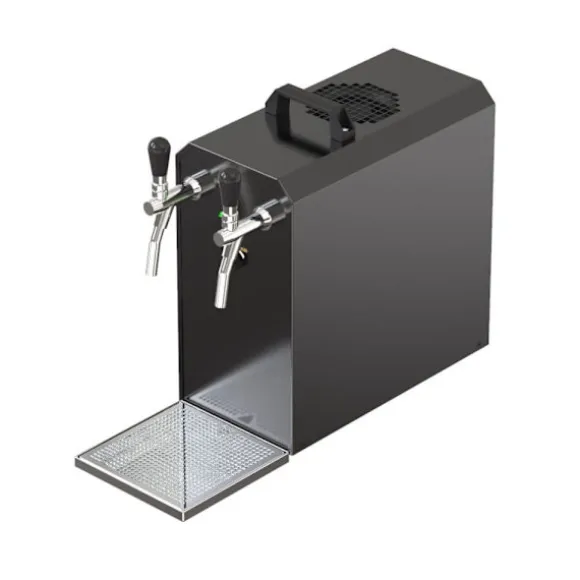 Komplett set - Öltapp - Stream 50 två linjer torr kylare, run kylare 50 liter/h, KEG:Type M, KEG 2:KeyKeg