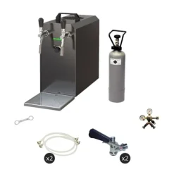 Komplett set - Öltapp - Stream 50 två linjer torr kylare, run kylare 50 liter/h, KEG:Type M, KEG 2:Type G