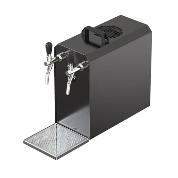 Komplett set - Öltapp - Stream 50 två linjer torr kylare, run kylare 50 liter/h, KEG 2:Type G, KEG:NC Adapter
