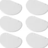 Konfektskrapa för deg HALVRUND 104x74mm - SET med 6 st. - ENDI 554142