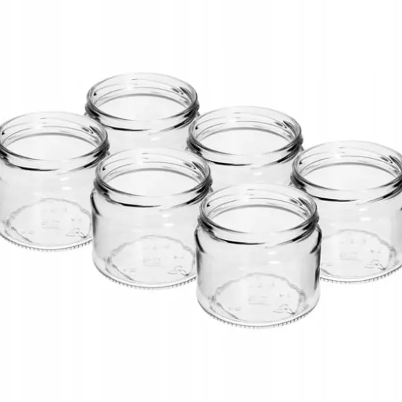 Konserveringsburkar med lock 6 st 330 ml