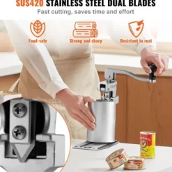 Konservöppnare, kraftig manuell bordsmodell, 23,5x10x74 cm, justerbar, stål