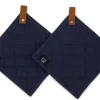 Kosta Linneväfveri Grytlappar 2-pack, Marinblå