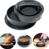 Köttpress - TD® - 3 i 1 - ABS-plast - 13 cm - Svart