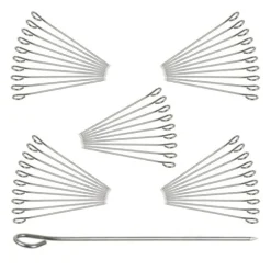 Köttspett, Rostfritt stål, 9.5x0.1 cm, Silver