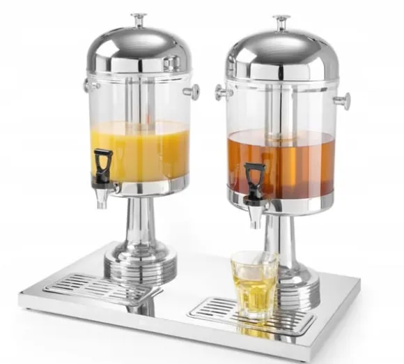 Kylare för Juice-dispenser HENDI 2x 8L (16L) - Stål, Dubbel, med Bricka