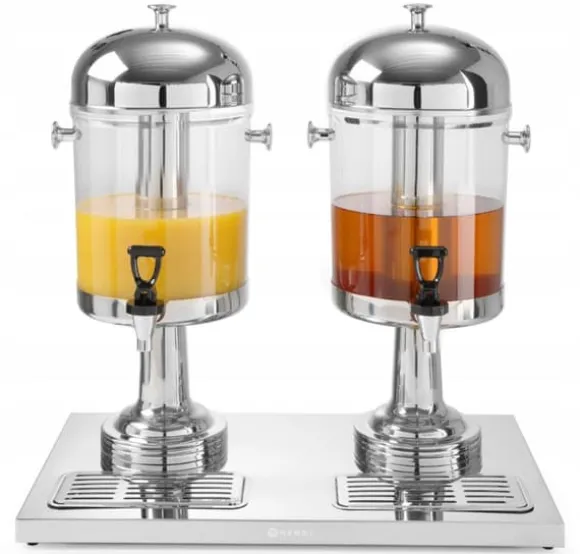 Kylare för Juice-dispenser HENDI 2x 8L (16L) - Stål, Dubbel, med Bricka