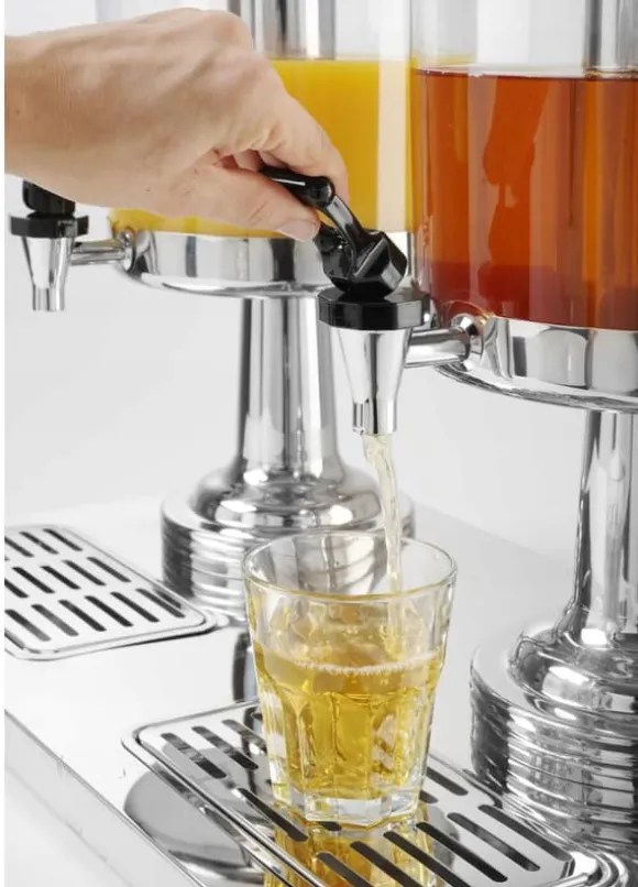 Kylare för Juice-dispenser HENDI 2x 8L (16L) - Stål, Dubbel, med Bricka
