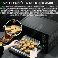 Kylgaller - Inox - 38x38cm - 4-pack - Värmeresistent - Mångsidig