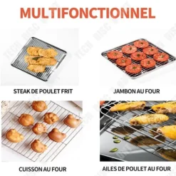 Kylgaller - Inox - 38x38cm - 4-pack - Värmeresistent - Mångsidig