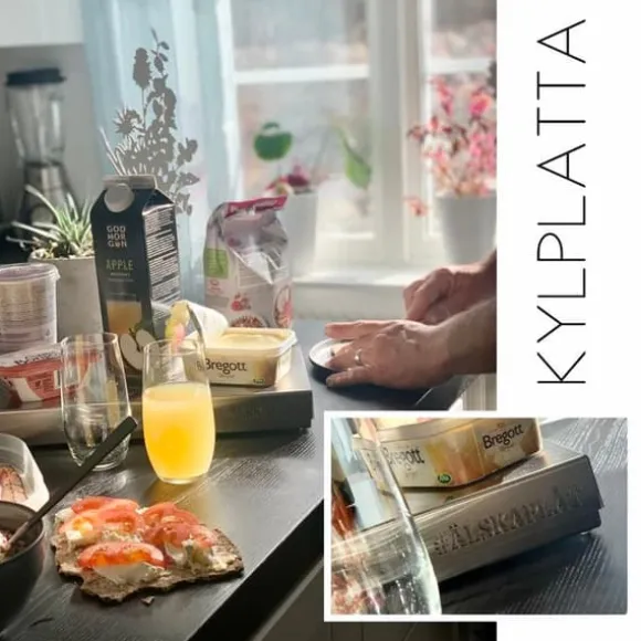 Kylplatta / Kylbricka Borstad Stål 38x18