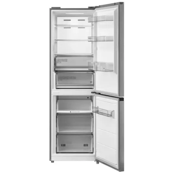 Kylskåp med frys Midea 338L Steel MERB345MGC02