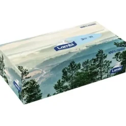 LAMBI Nature's Best 3-lagers kosmetiska våtservetter 90 st. Blandning av mönster