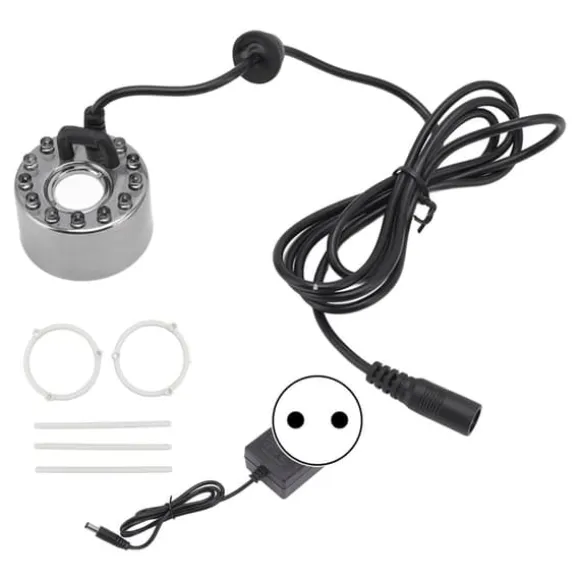 12 lampor färgglad dimmaskin i rostfritt stål vattendimma atomizer för aromaterapi syrestång Vattenlandskap finfördelad Bonsai EU-kontakt 110‑240V
