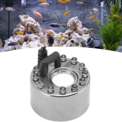 12 lampor färgglad dimmaskin i rostfritt stål vattendimma atomizer för aromaterapi syrestång Vattenlandskap finfördelad Bonsai EU-kontakt 110‑240V