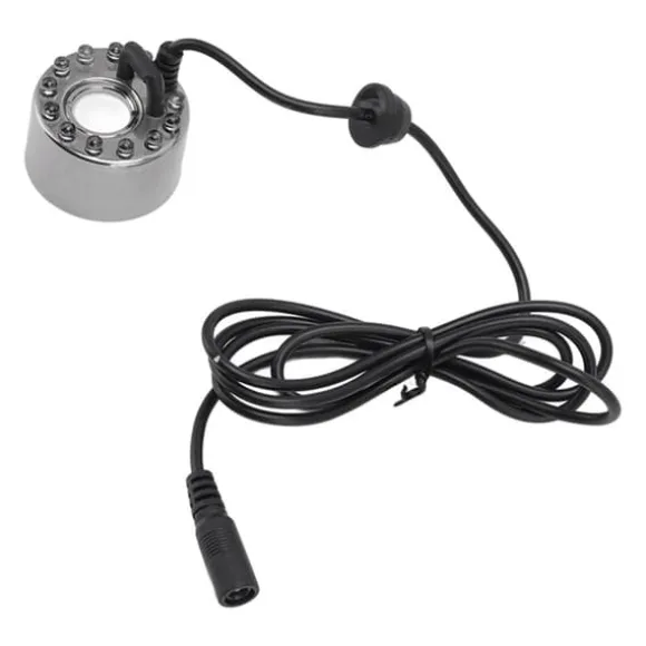 12 lampor färgglad dimmaskin i rostfritt stål vattendimma atomizer för aromaterapi syrestång Vattenlandskap finfördelad Bonsai EU-kontakt 110‑240V