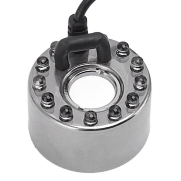 12 lampor färgglad dimmaskin i rostfritt stål vattendimma atomizer för aromaterapi syrestång Vattenlandskap finfördelad Bonsai EU-kontakt 110‑240V