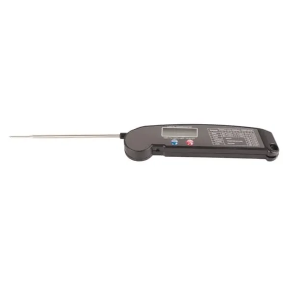 LCD digital kötttermometer med hopfällbar sond kök matlagning BBQ grill temperaturmätare