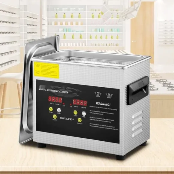 3L digital ultraljudsrenare, uppvärmning, timer, rengöring av smycken och glas