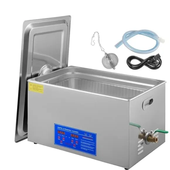 30L digital ultraljudsrengöringsmaskin, 40kHz djuprengöring, justerbar tid/temperatur, lämplig för hem och professionell användning