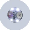 LED-belysta glasunderlägg - Faderr - Set med 10 - Runda - Vit - 3 ljuslägen