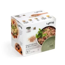 LEKUE Silicone Express Quinoa Riskockare - Grön