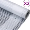 Leno presenning 2-pack 260 g/m² - Mångsidig och slitstark | Färg: Vit | Storlek: 3x2 m