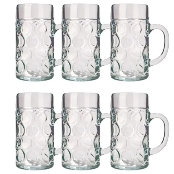 Ölglas, Ölsejdel, Ölkrus, Ölmugg - set med 6 ölglas ISAR 1 liter