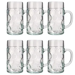 Ölglas, Ölsejdel, Ölkrus, Ölmugg - set med 6 ölglas ISAR 0,5 liter