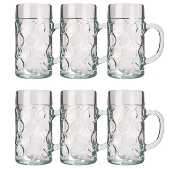 Ölglas, Ölsejdel, Ölkrus, Ölmugg - set med 6 ölglas ISAR 0,5 liter